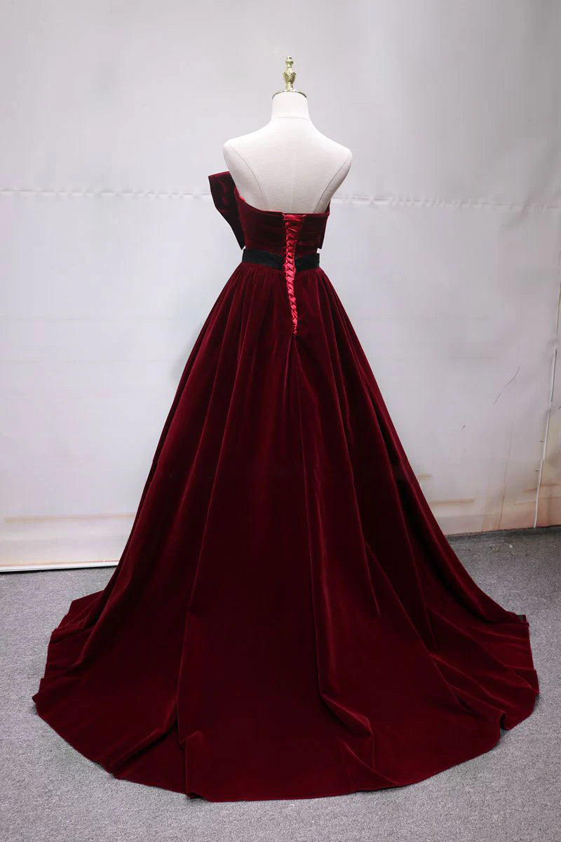 Simple long prom dress