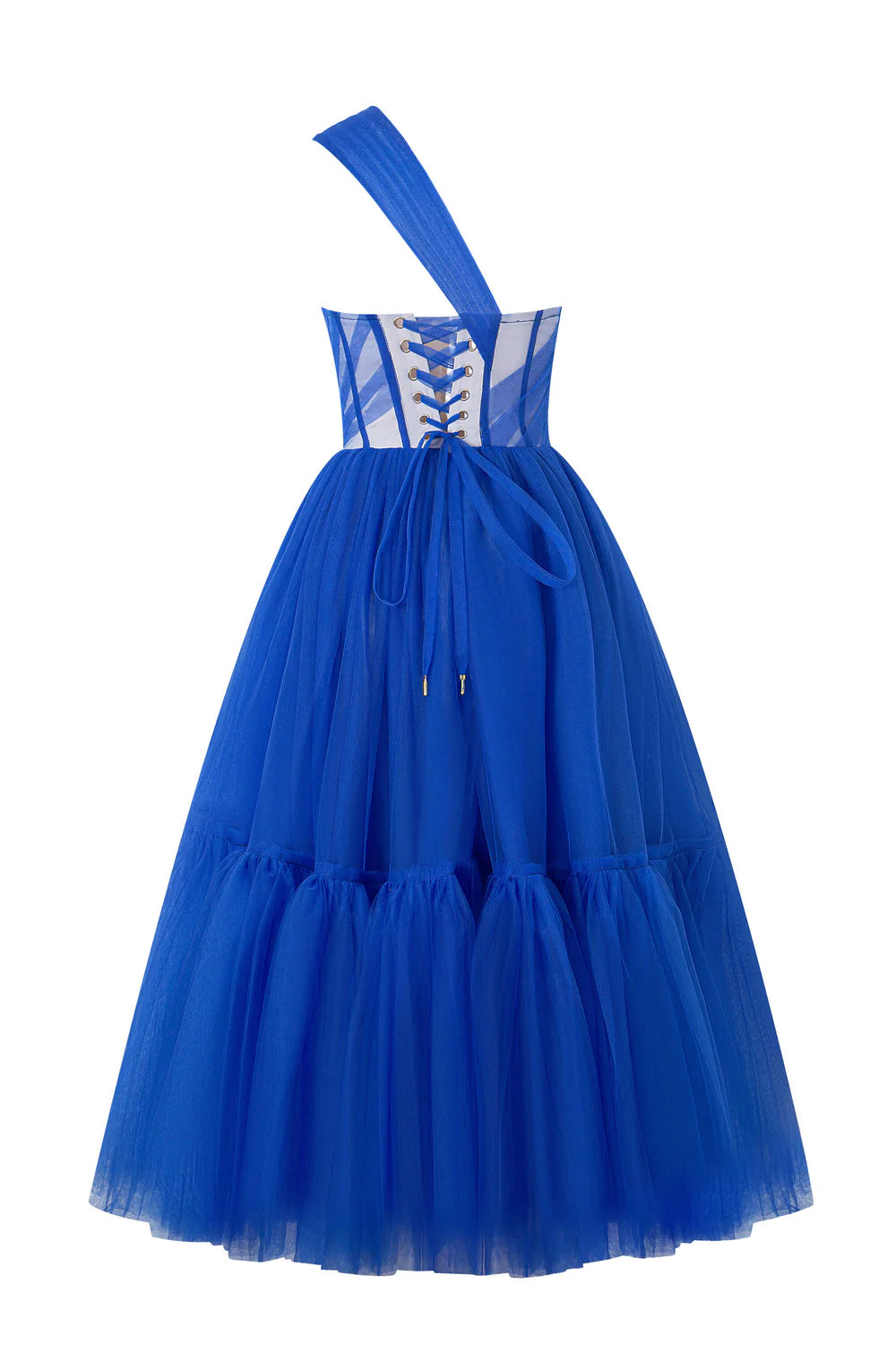 A-line One-Shoulder Cocktail Tulle Dress Prom Dresses
