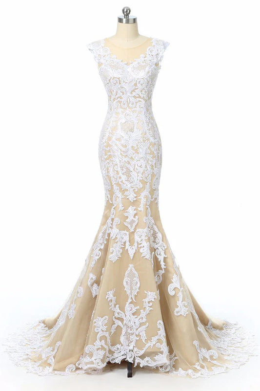 Tulle lace long Wedding Dresses
