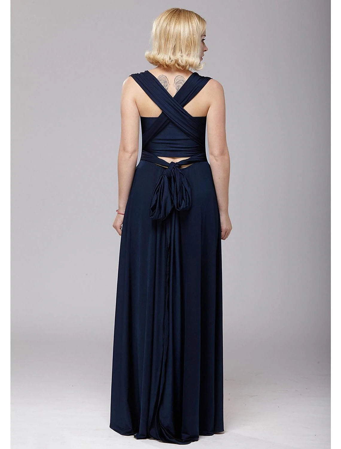 A-Line Bridesmaid Dress V Neck Sleeveless Floor Length Spandex with Sash / Ribbon
