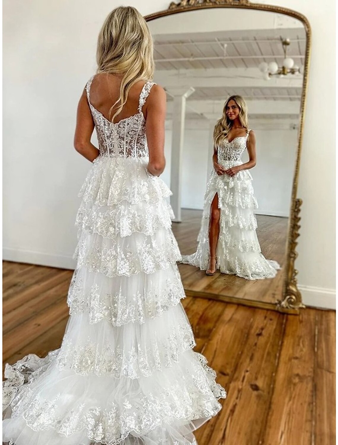 Vestidos de fiesta de sirena/trompeta, corsés, para invitados de boda, fiesta de noche, cola de corte, sin mangas, hombros descubiertos, tul con abertura de lentejuelas