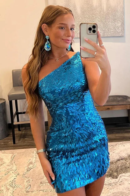 Bodycon Deep V Neck Short Homecoming Dress with Appliques