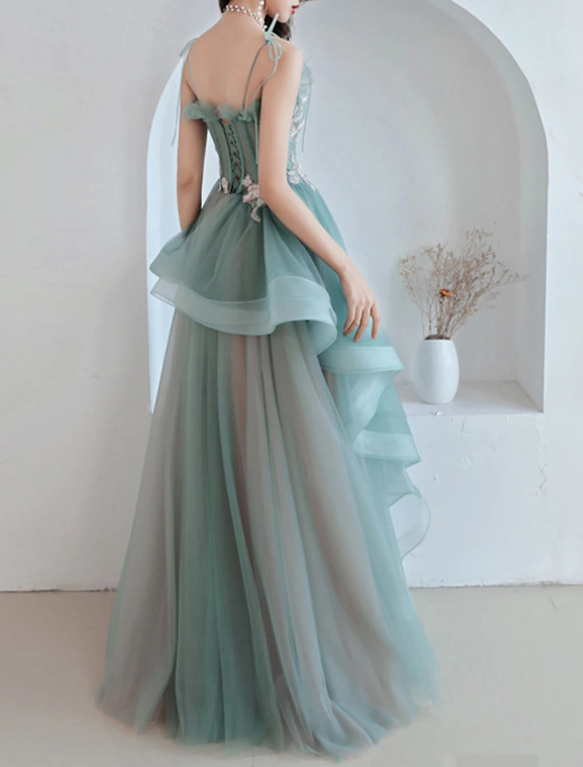 fashion new net red banquet annual meeting evening dress aura host long dress skirt female fairy dream