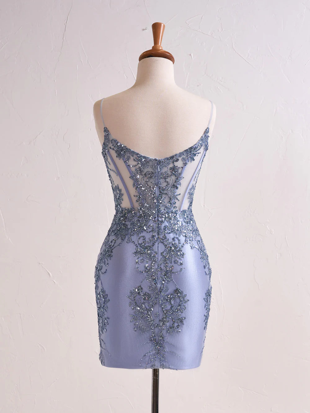 Sheath Corset Sequined Ball Gown Homecoming Dresses