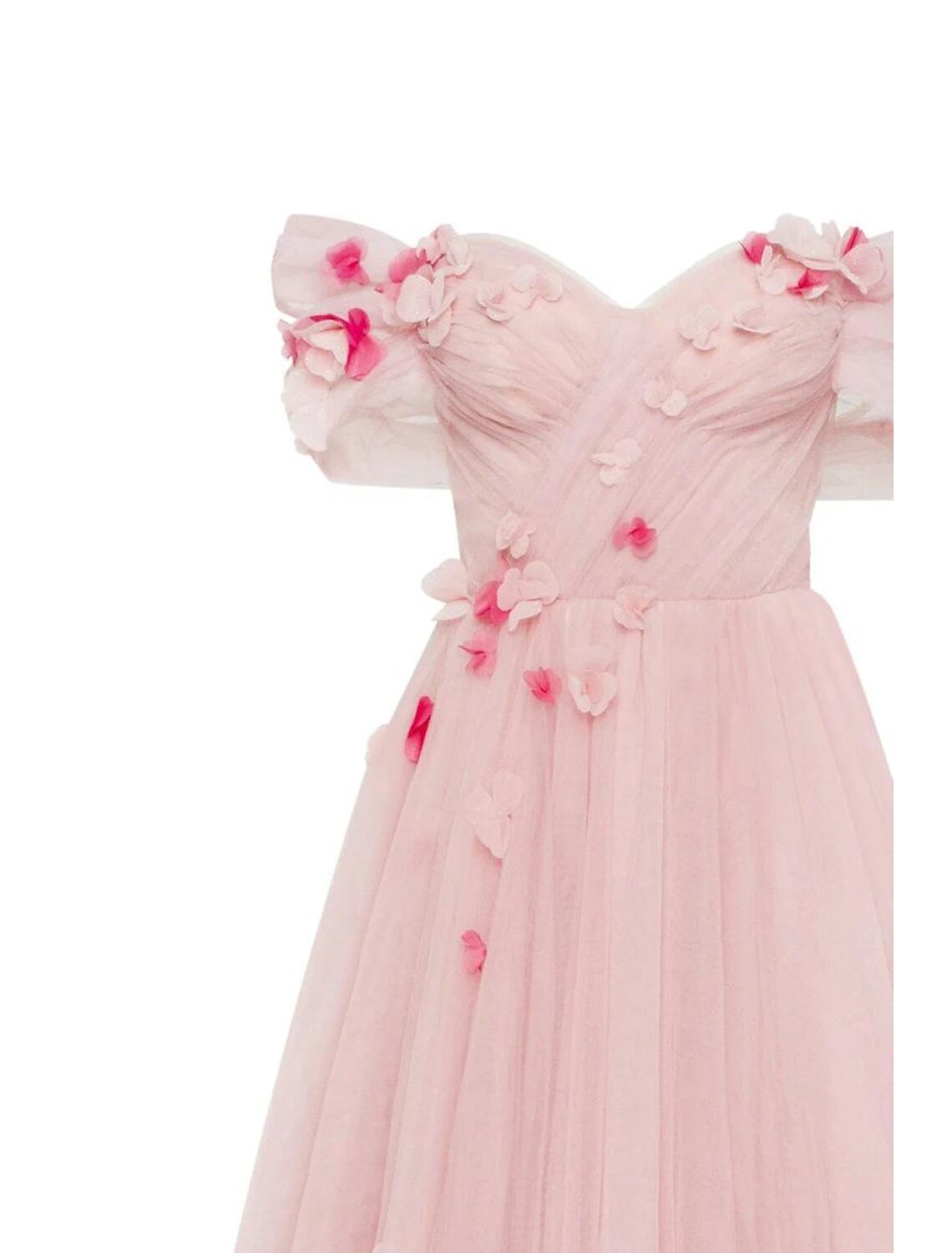 Ball Gown Sheath / Column Homecoming Dresses Floral Dress Wedding Guest Quinceanera Floor Length Sleeveless Off Shoulder Tulle with Appliques