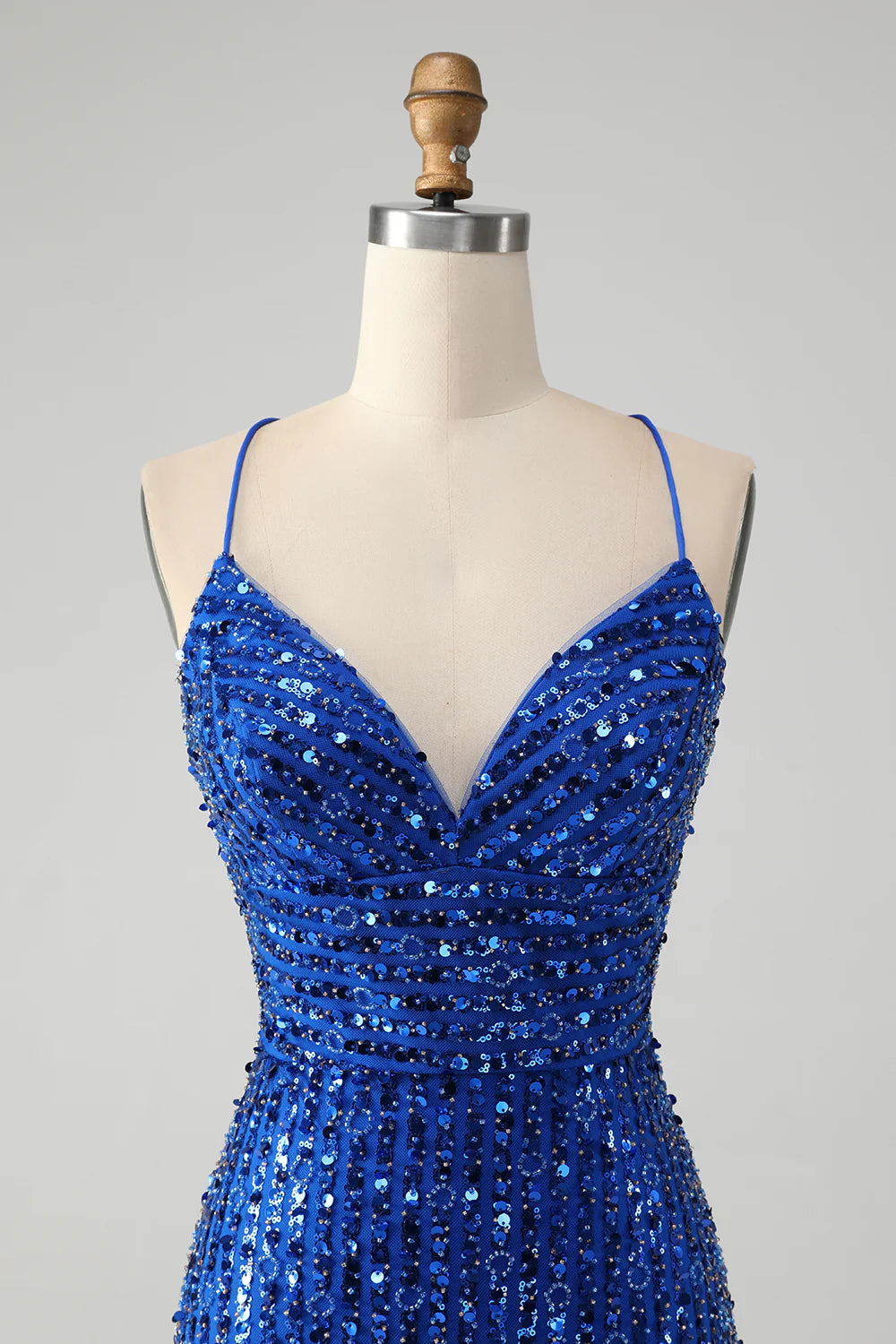 Sparkly Tight Sequins Short Homecoming Dress with Lace Up Back