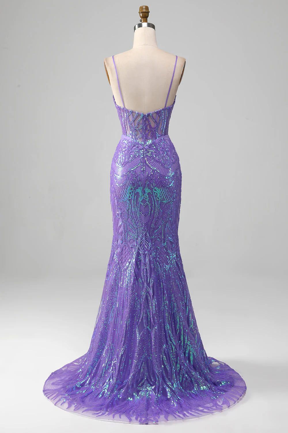 Mermaid Sparkly Corset Prom Dress