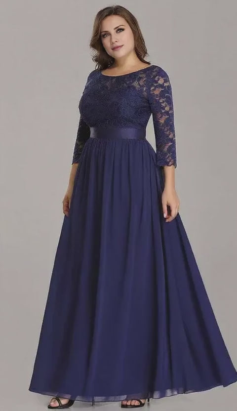 Vestido de fiesta de moda con corte A, hombros descubiertos, sin mangas, con cordones y largo hasta el suelo 