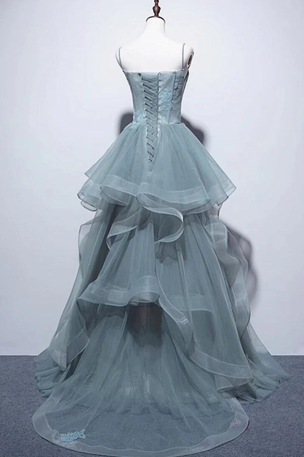 A-line Lace Long Formal Evening Dresses Prom Dresses