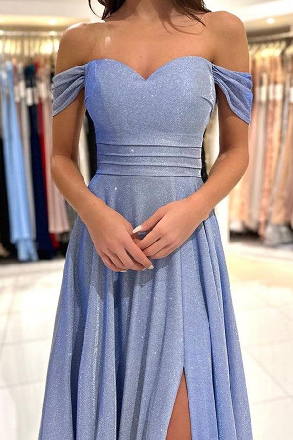 Vestidos de fiesta largos con hombros descubiertos