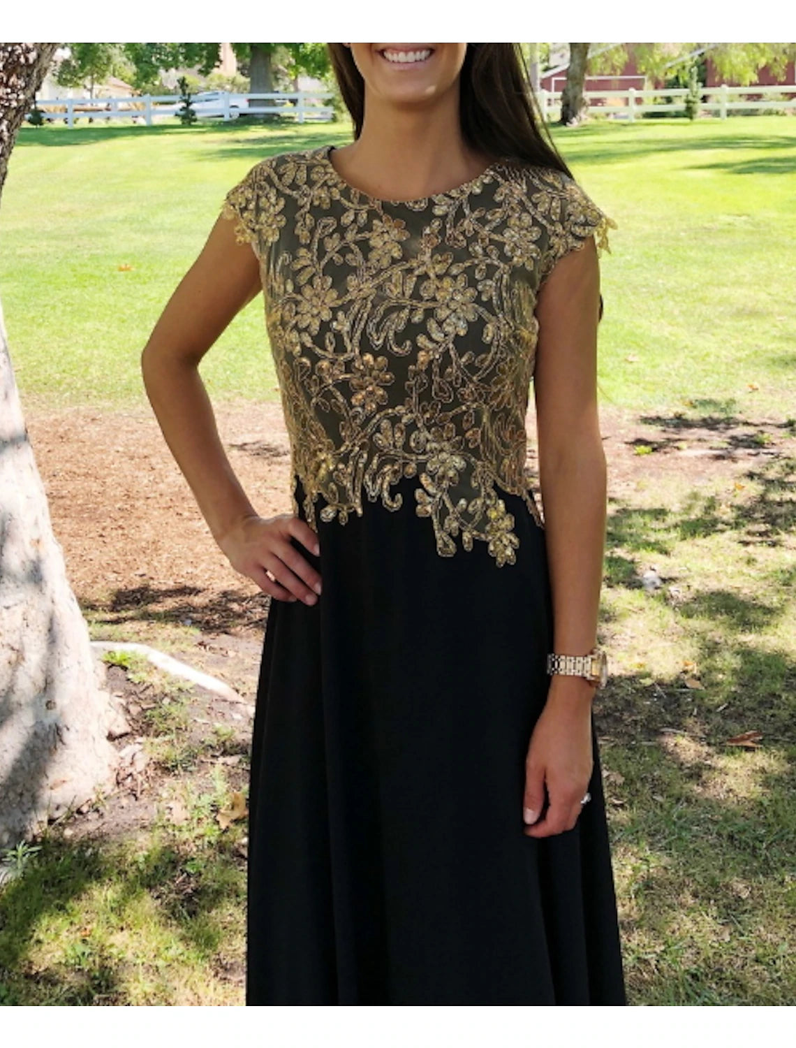 Sheath / Column Mother of the Bride Dress Elegant Plus Size Jewel Neck Floor Length Chiffon Lace Short Sleeve with Appliques Ruching