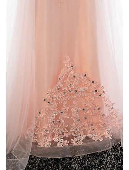 Etuikleid/Säulenkleid, Hochzeitsgast, Abschlussball, bodenlang, ärmellos, Illusionsausschnitt, Satin mit Kristallapplikationen