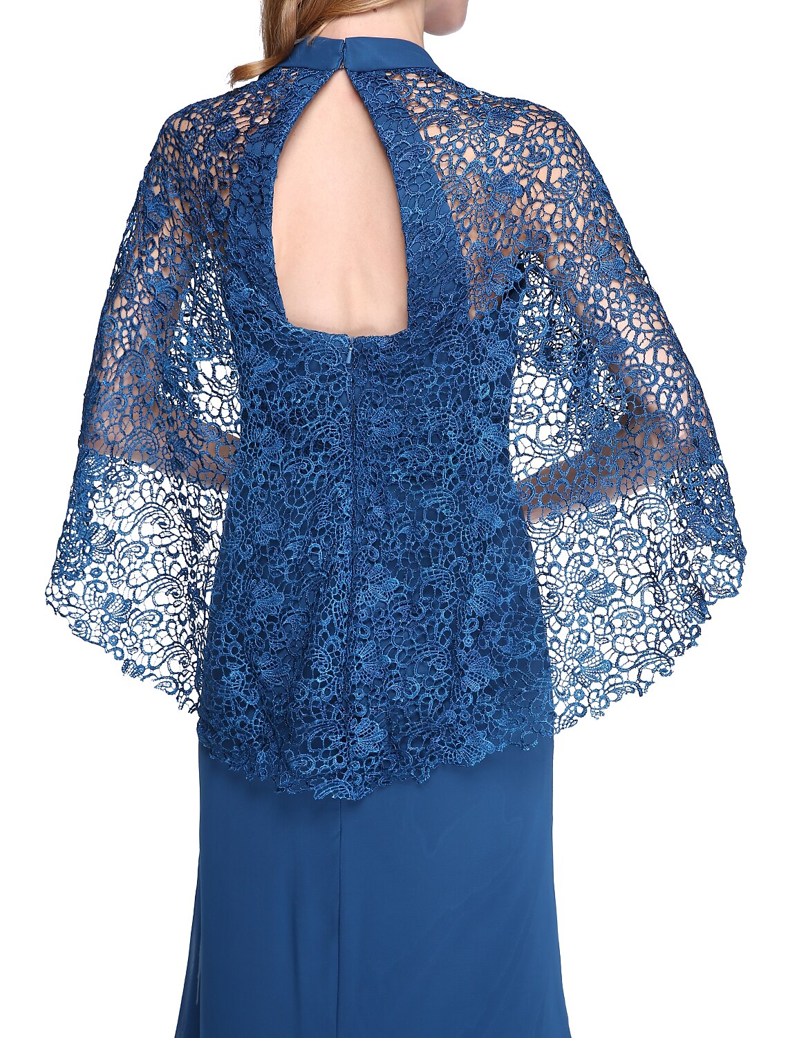 Sheath / Column Halter Neck Floor Length Chiffon / Lace Mother of the Bride Dress with Pleats