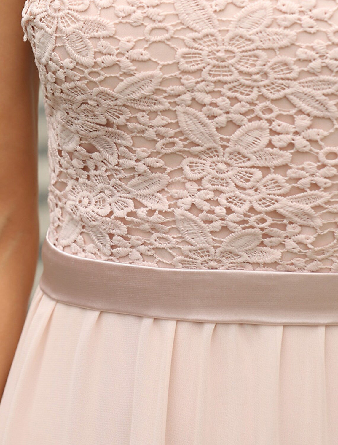 Vestido de noche formal elegante de corte A, sin espalda, sin mangas, largo hasta el suelo, de gasa con pliegues