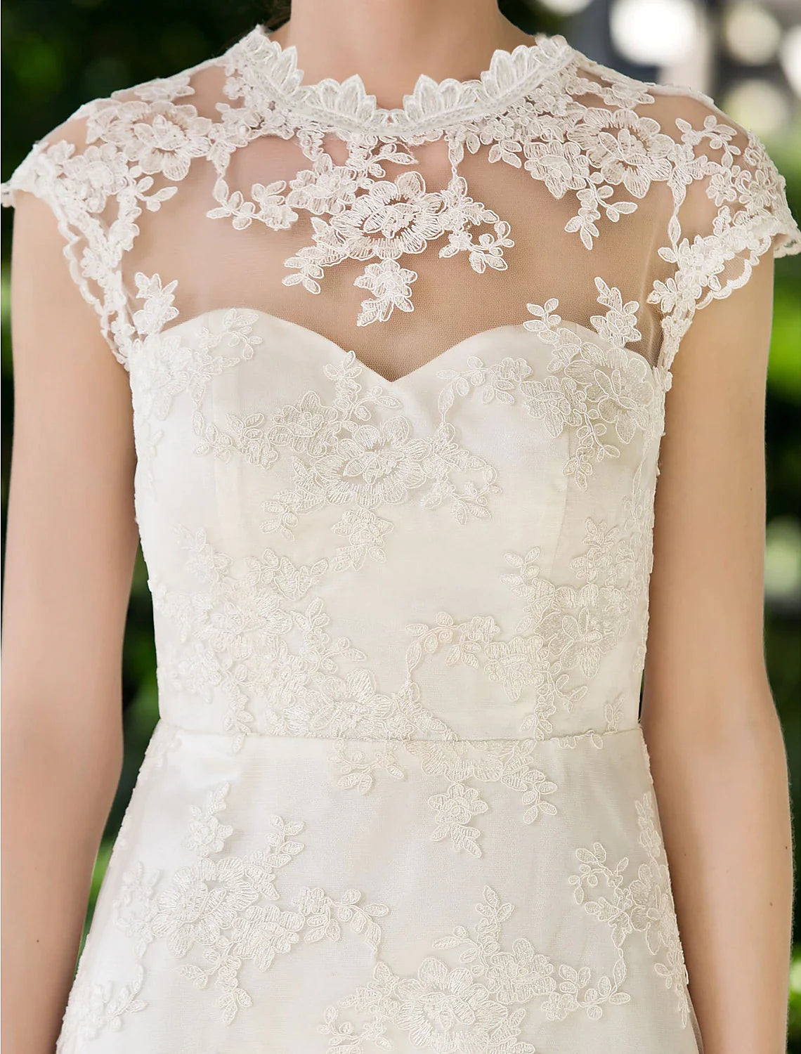 Open Back Little White Dresses Knee A-Line Floral Lace Appliques